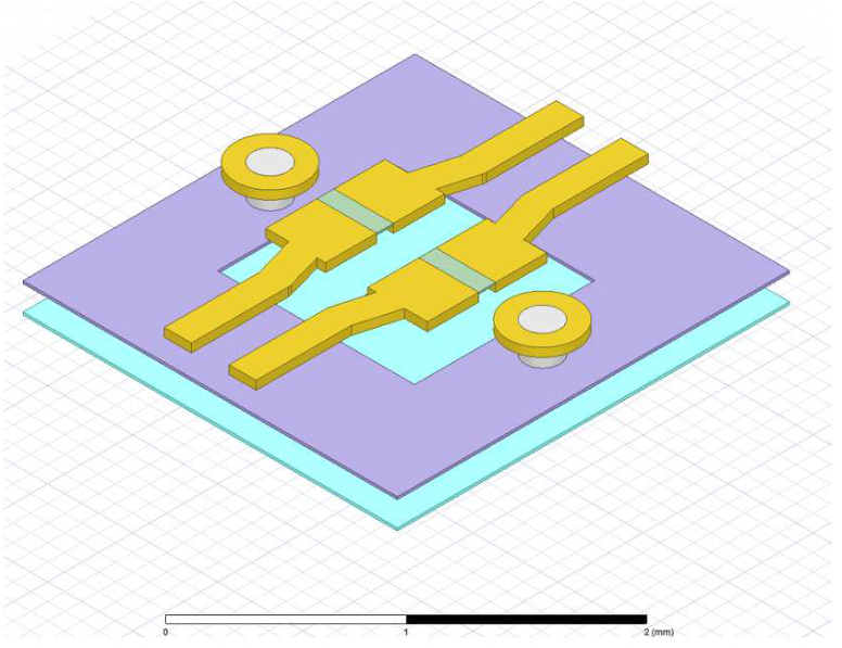 Структура AC Coupling с вырезом в опорном полигоне. Источник: DesignCon